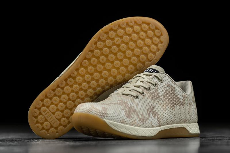 Brown Nobull Limestone Camo Women's Trainers | CA E1945B